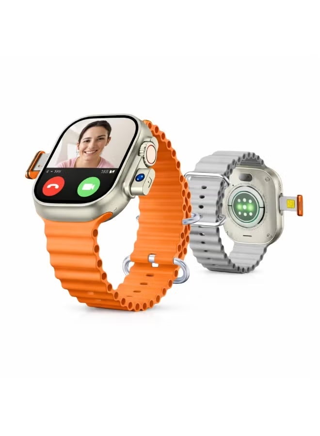 Smartbarry SM401 4G Smartwatch – 2.2″ HD Touch Screen, SIM Card Slot, Built-in Camera, Fitness & Call Smart Watch for Men & Women, Compatible with Android & iOS Black